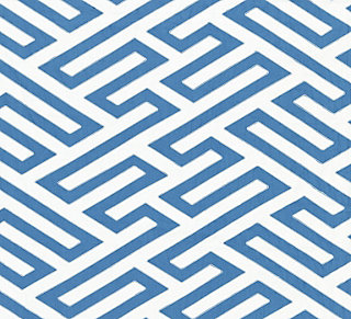 Scalamandre: Canton Fret Applique SC 0004 27218 Porcelain