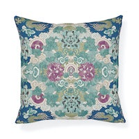 Schumacher: Magic Mountain Dragon 18" Pillow SO17805004 Blue