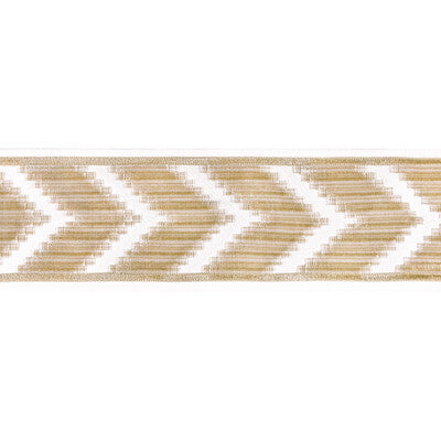 Kravet: Chevron Velvet Tape T30828.16.0 Cream