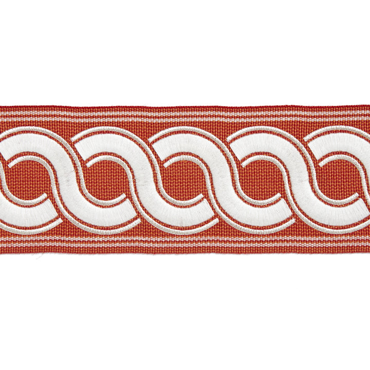 Scalamandre: Guilloche Embroidered Tape SC 0004 T3283 Coral