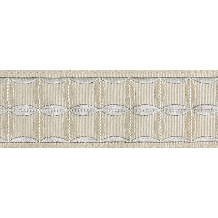 Scalamandre: Fiori Embroidered Tape SC 0003 T3288 Flax