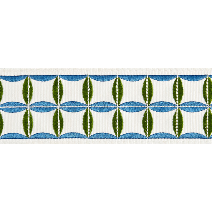 Scalamandre: Fiori Embroidered Tape SC 0005 T3288 Peacock