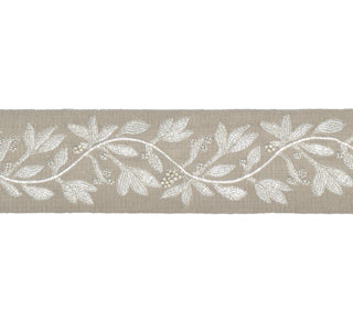 Scalamandre: Laurel Embroidered Tape SC 0002 T3292 Flax