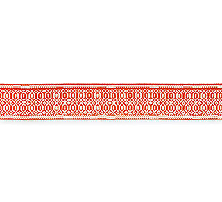 Scalamandre: Tulum Diamond Tape SC 0003 T3312 Coral