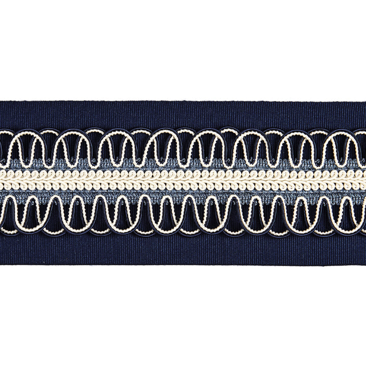 Scalamandre: Colette Braided Tape SC 0005 V1242 Navy