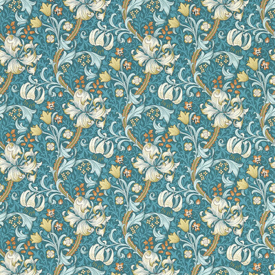 William Morris for Clarke & Clarke: Golden Lily WP W0174/03.CAC.0 Teal