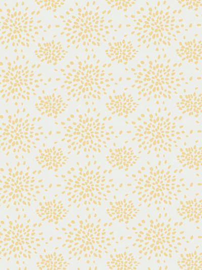 Hinson for Scalamandre: Fireworks WHN 000Y P1020 Yellow on White