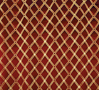 Old World Weavers for Scalamandre: Reale Diamond Cherry ZA 2128 REAL Gold