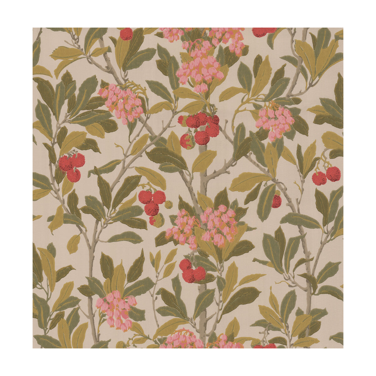 COLE & SON STRAWBERRY TREE PINK & LINEN