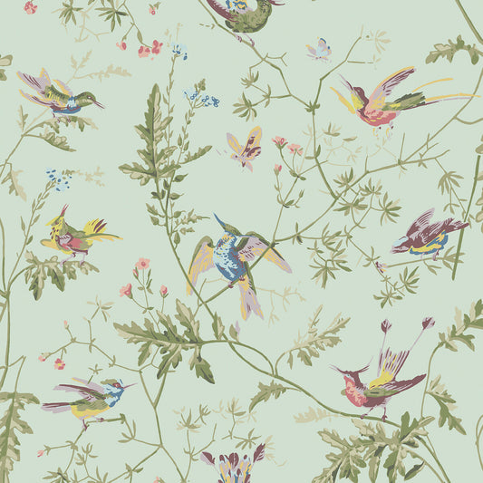 COLE & SON HUMMINGBIRDS BLUE MULTI-COLOUR