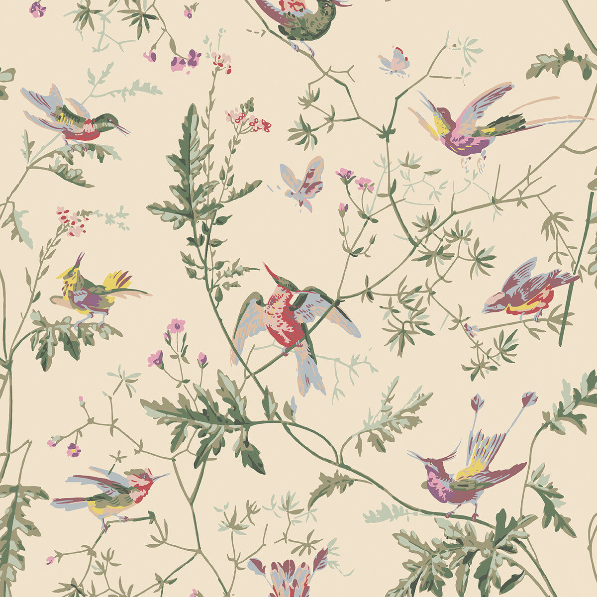 COLE & SON HUMMINGBIRDS ORIGINAL MULTI-COLOUR