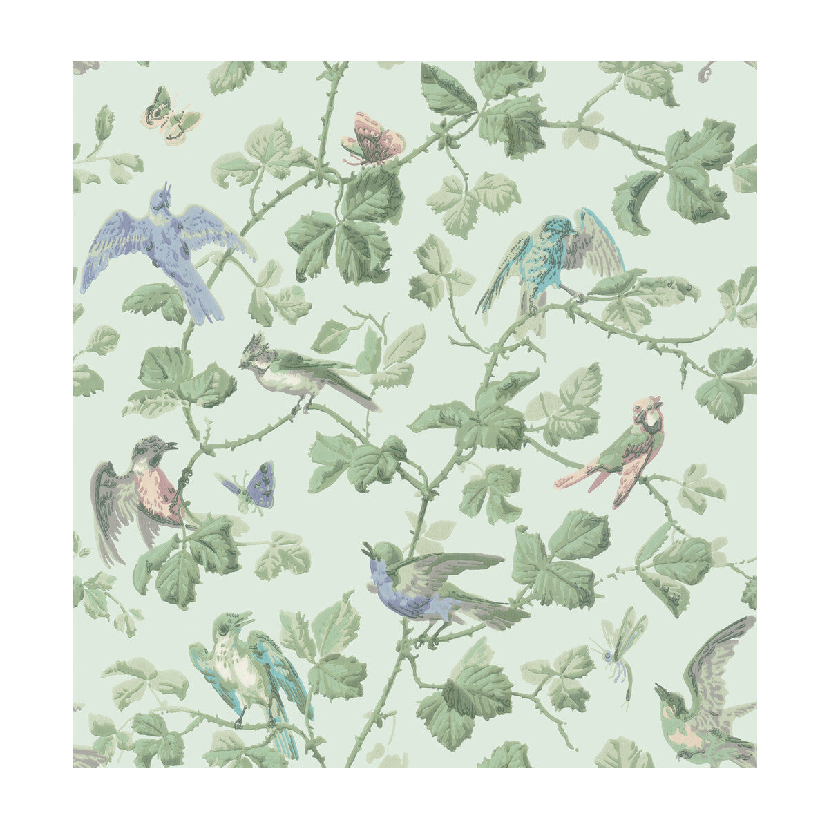 COLE & SON WINTER BIRDS DUCK EGG