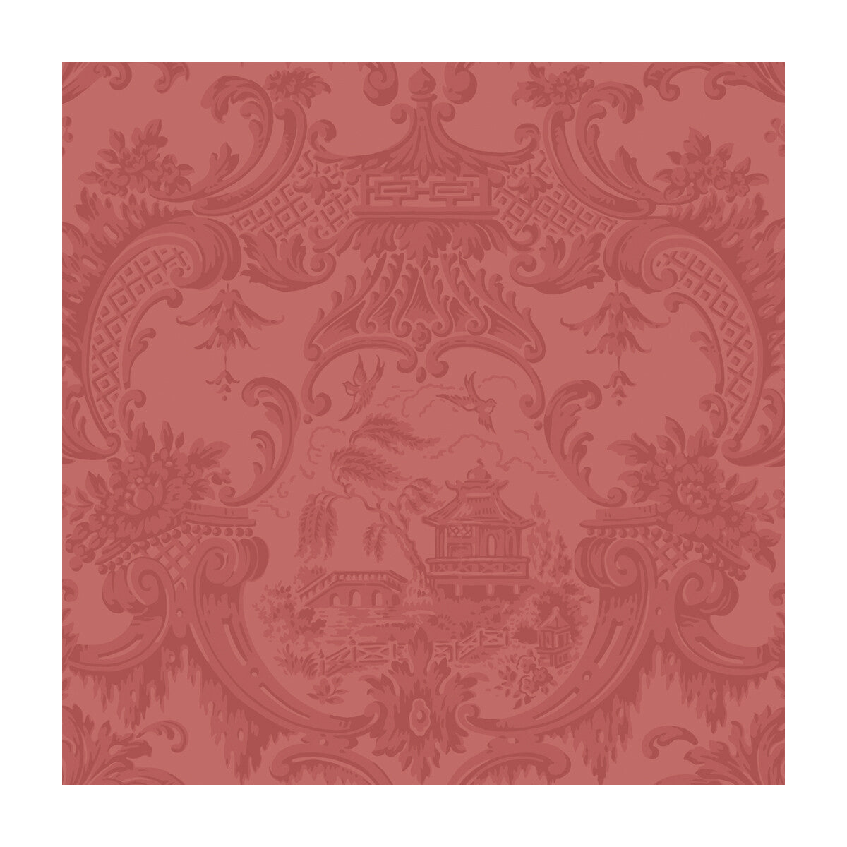 COLE & SON CHIPPENDALE CHINA RED