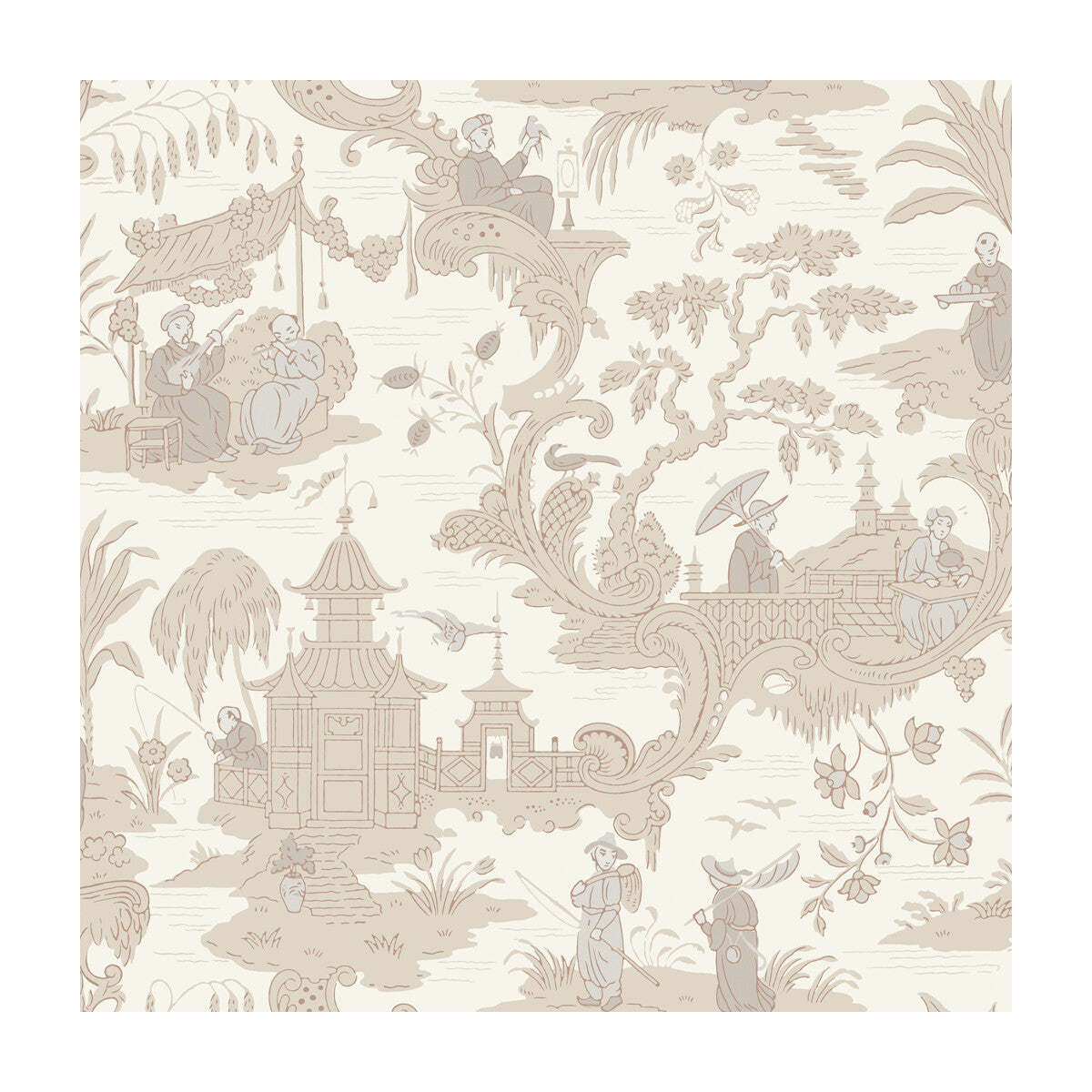 COLE & SON CHINESE TOILE NEUTRAL