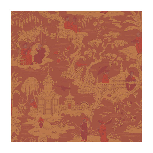 COLE & SON CHINESE TOILE RED