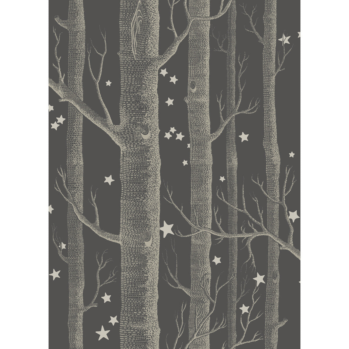 COLE & SON WOODS & STARS CHARCOAL