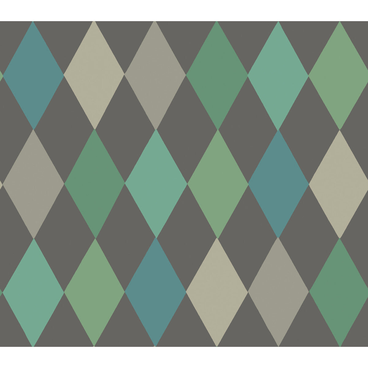 COLE & SON PUNCHINELLO TEAL ON CHAR