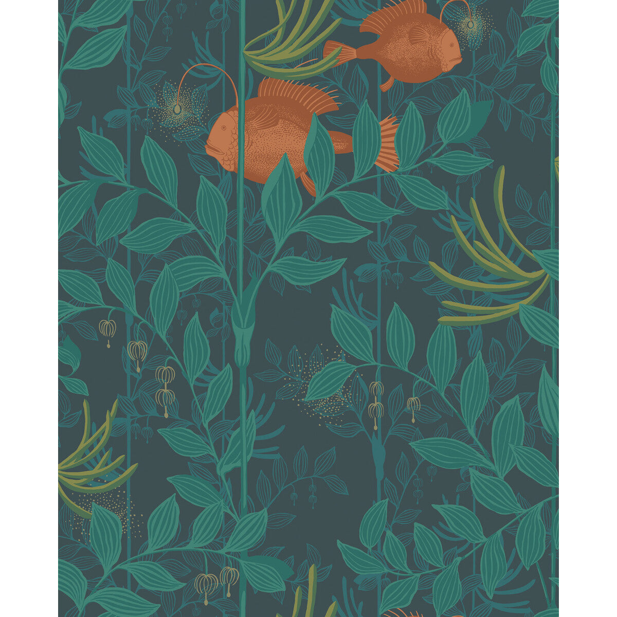 COLE & SON NAUTILUS DARK GREEN