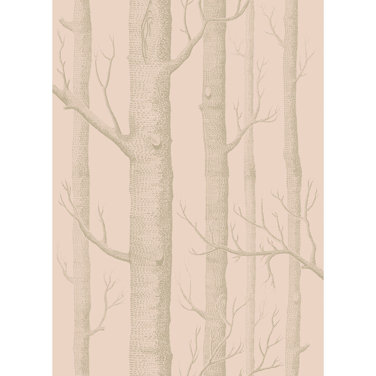 COLE & SON WOODS PINK/GILVER