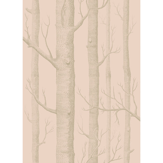 COLE & SON WOODS PINK/GILVER