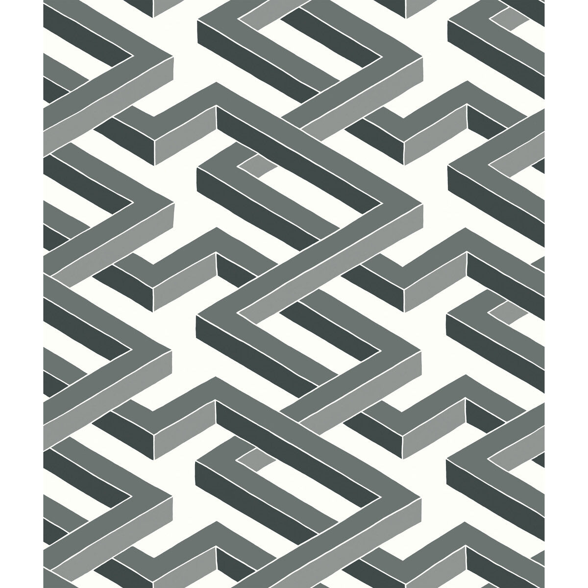 COLE & SON LUXOR BLACK AND WHITE