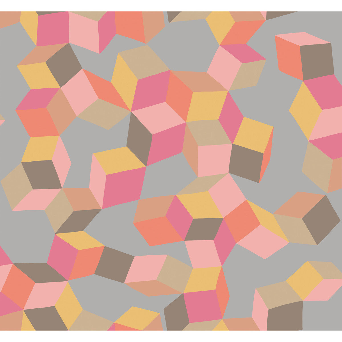 COLE & SON PUZZLE PINK AND ORANGE
