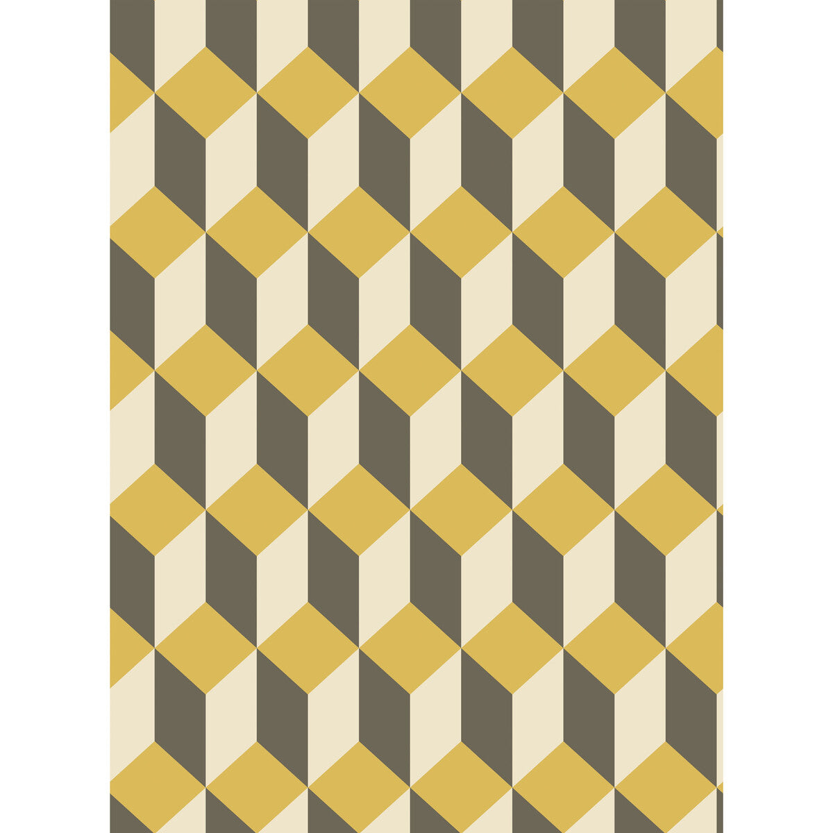 COLE & SON DELANO YELLOW AND BLACK