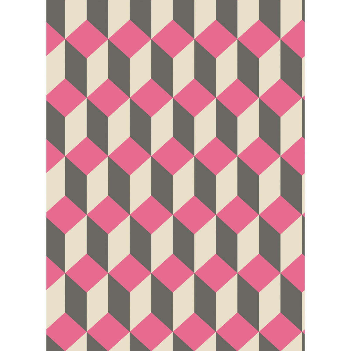 COLE & SON DELANO PINK AND BLACK