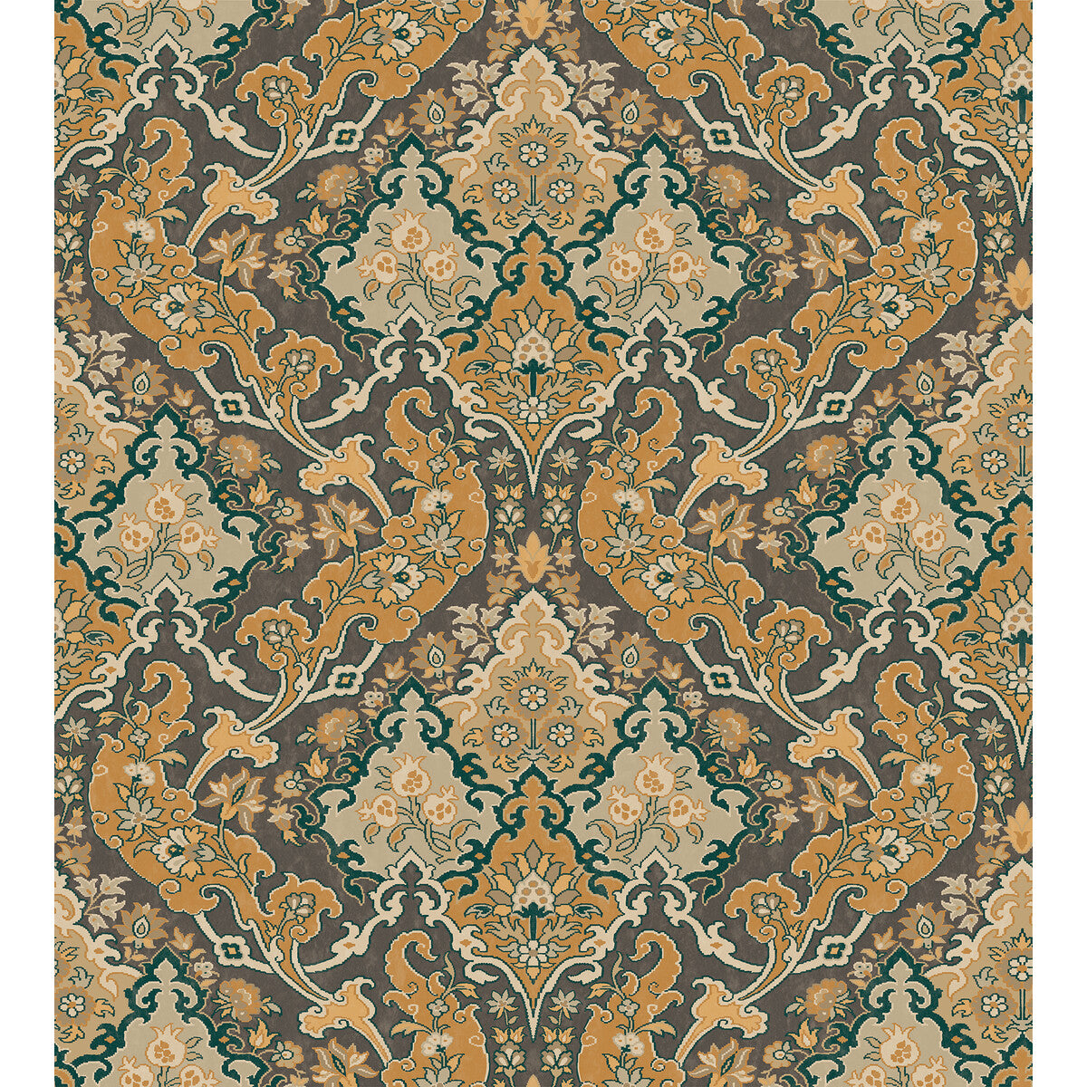COLE & SON PUSHKIN GINGER & CHARCAOL