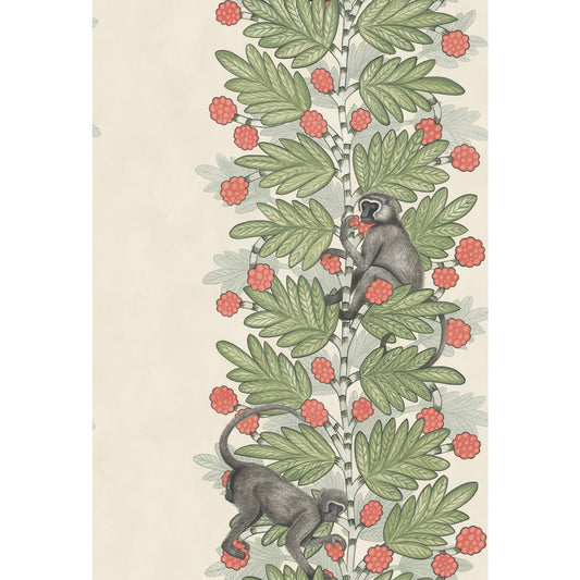 COLE & SON ACACIA GREEN & CORAL BERRIES