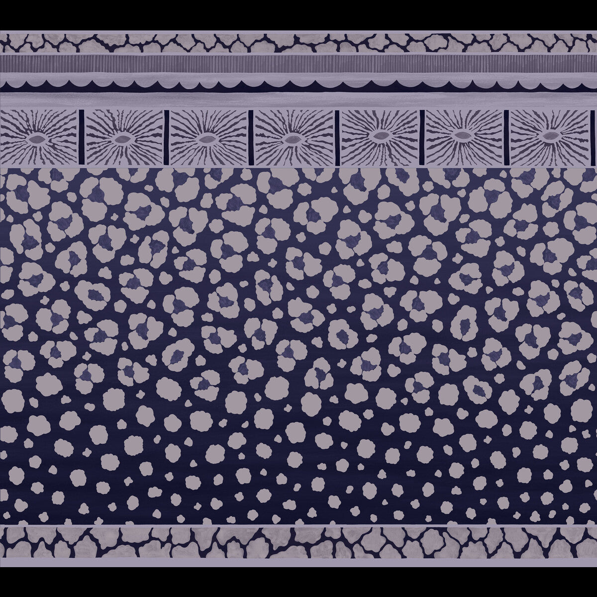 COLE & SON ZULU BORDER BLACK & WHITE