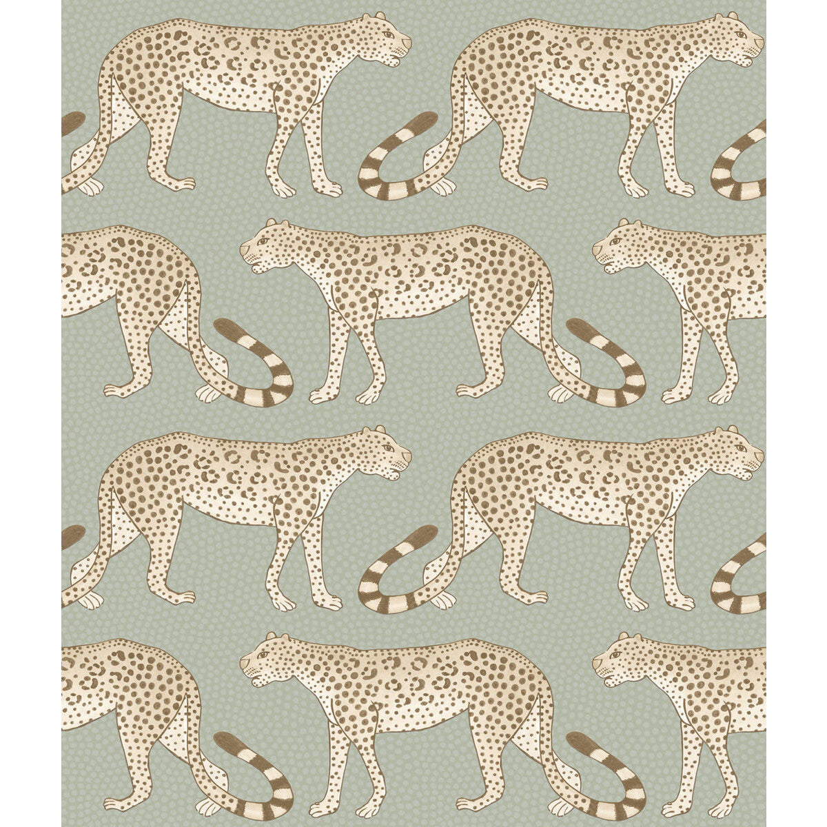 COLE & SON LEOPARD WALK OLIVE & WHITE
