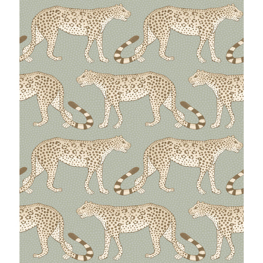 COLE & SON LEOPARD WALK OLIVE & WHITE