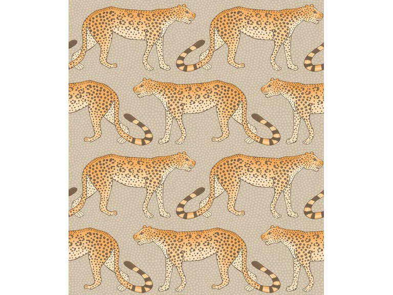 Cole & Son WP: Ardmore Leopard Walk 109/2010.CS.0 Stone & Orange