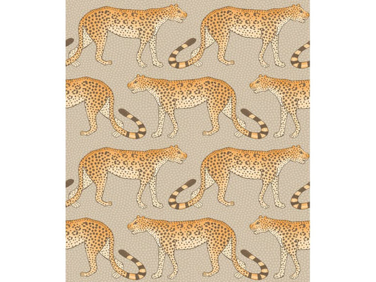 Cole & Son WP: Ardmore Leopard Walk 109/2010.CS.0 Stone & Orange