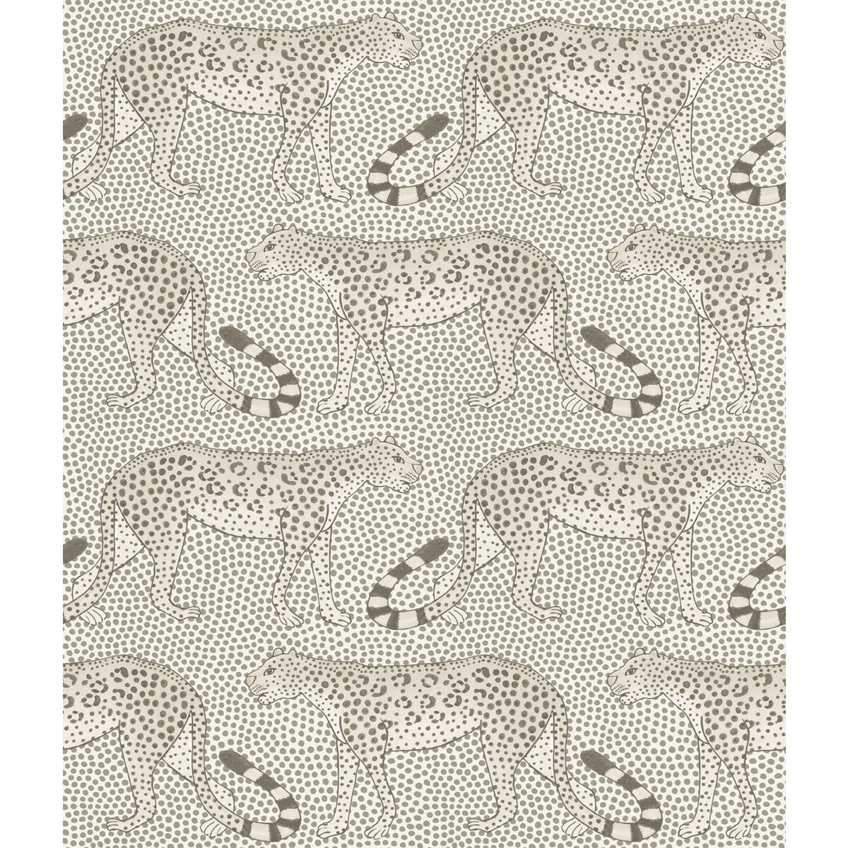 COLE & SON LEOPARD WALK BLACK & WHITE