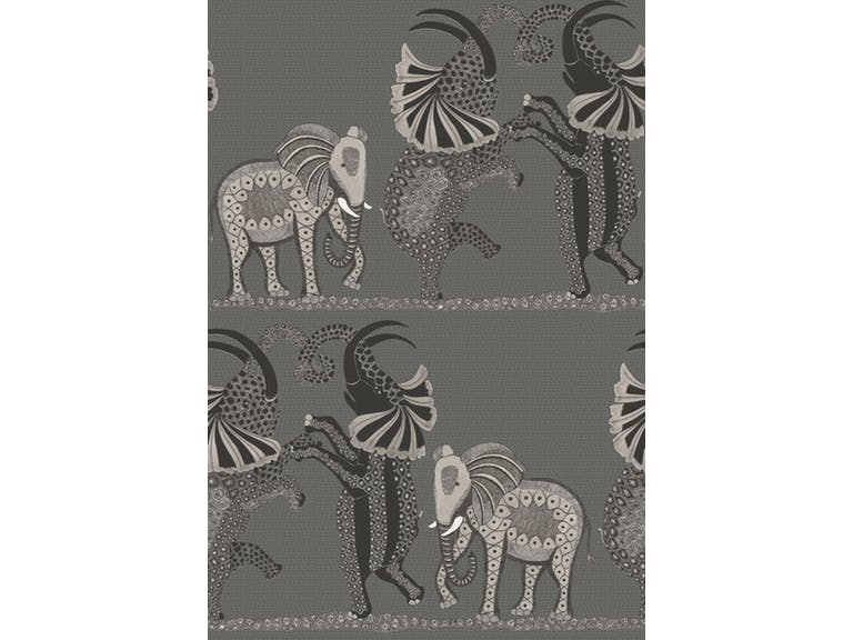 Cole & Son WP: Ardmore Safari Dance 109/8039.CS.0 Charcoal Black & White