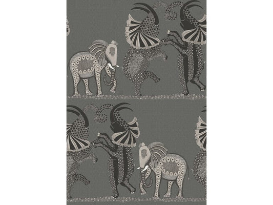 Cole & Son WP: Ardmore Safari Dance 109/8039.CS.0 Charcoal Black & White