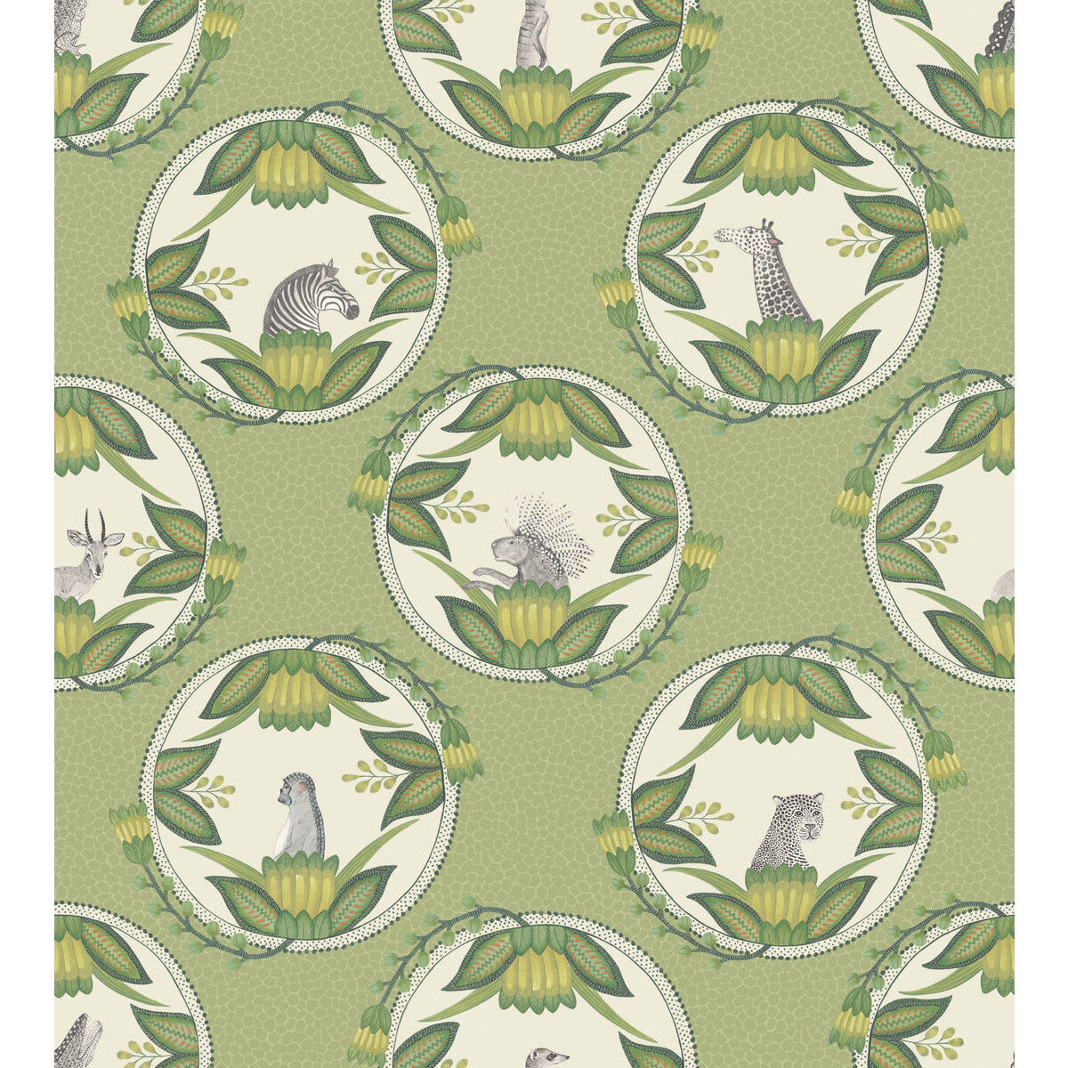COLE & SON ARDMORE CAMEOS GREEN