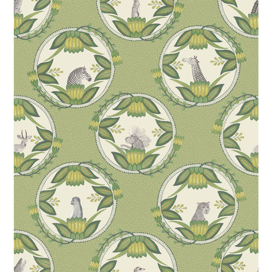 COLE & SON ARDMORE CAMEOS GREEN