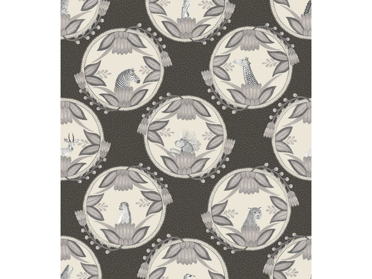 Cole & Son WP: Ardmore Cameos 109/9043.CS.0 Black & White