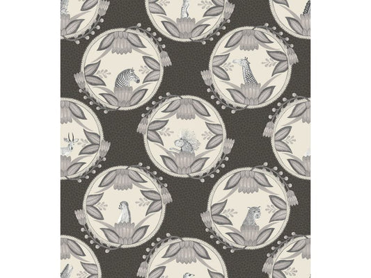 Cole & Son WP: Ardmore Cameos 109/9043.CS.0 Black & White