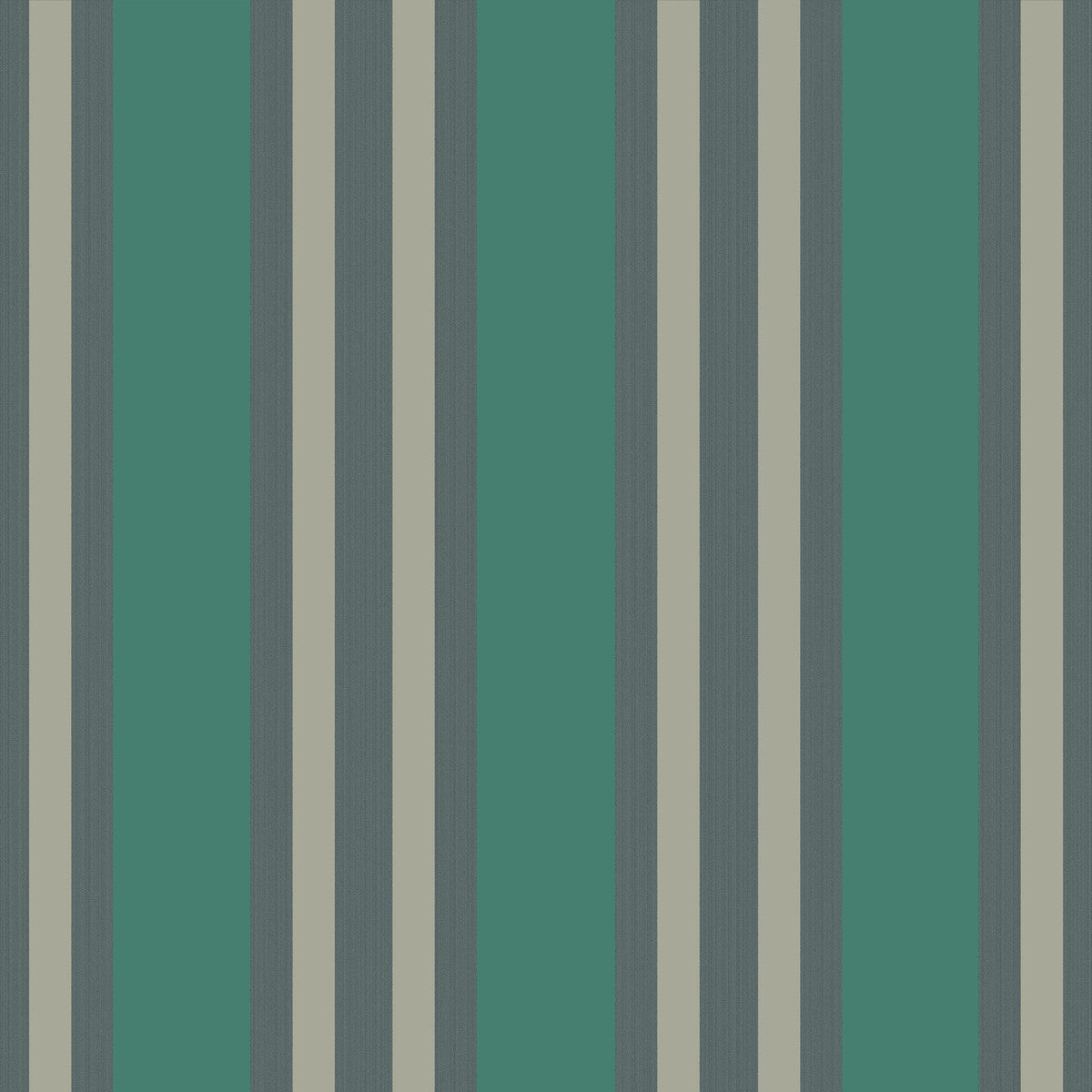 COLE & SON POLO STRIPE TEAL/GILVER
