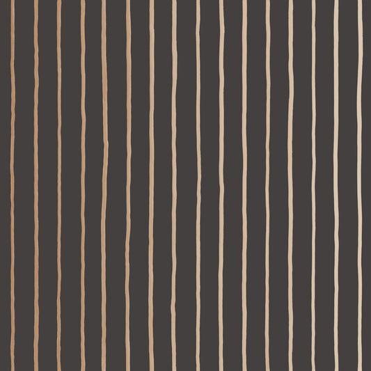 COLE & SON COLLEGE STRIPE CHARCOAL+GOLD
