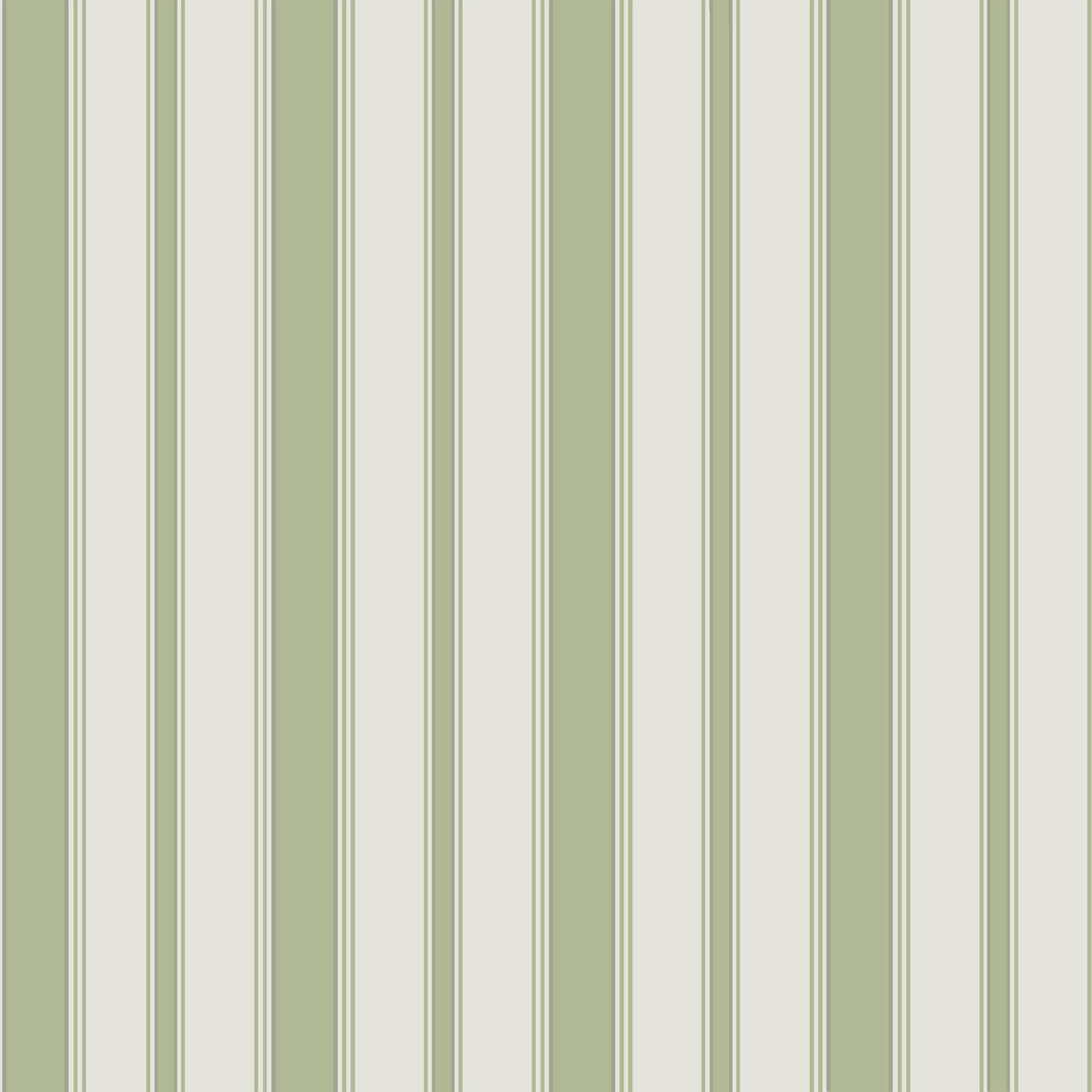 COLE & SON CAMBRIDGE STRIPE LEAF GREEN