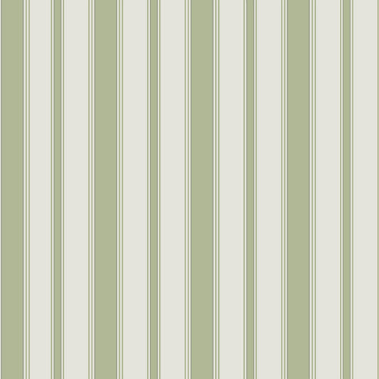 COLE & SON CAMBRIDGE STRIPE LEAF GREEN