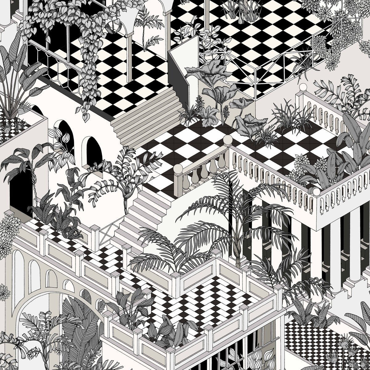 COLE & SON MIAMI BLACK/WHITE