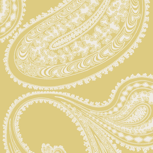 COLE & SON RAJAPUR FLOCK YELLOW/WHITE
