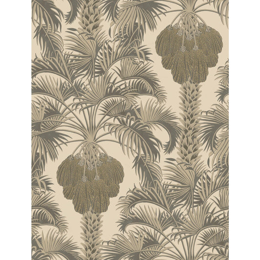 COLE & SON HOLLYWOOD PALM SILVER & CHARCOAL