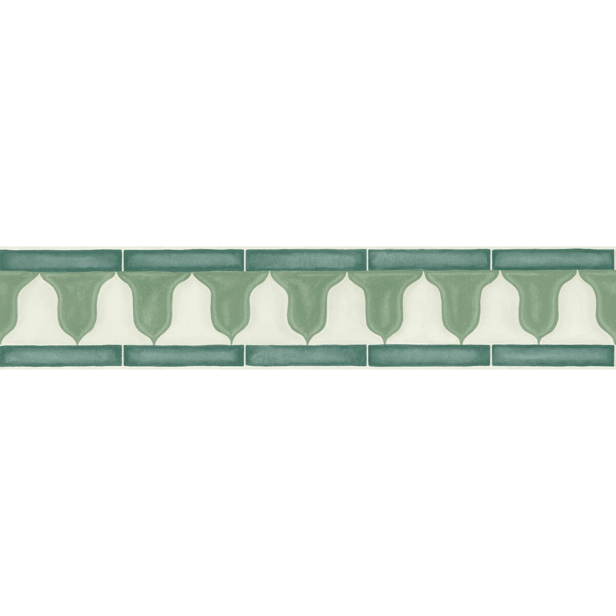 COLE & SON ZELLIGE BORDER OLIVE